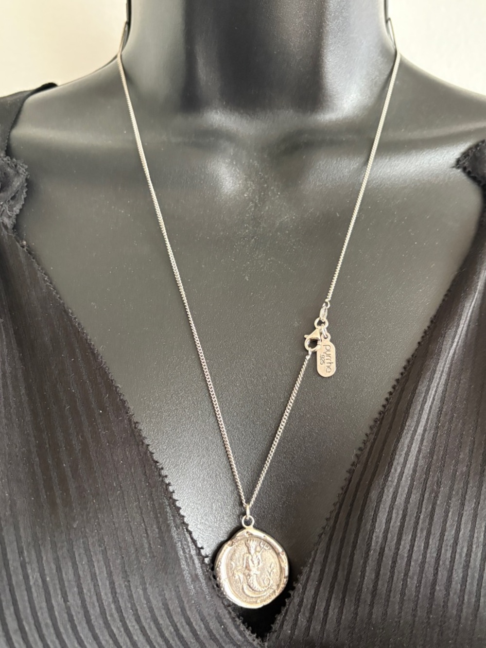 🕊️ PYRRHA Retired “Neptune/Poseidon” Talisman Necklace, Unisex, 22” Chain - Picture 2 of 10